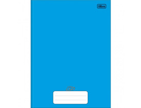 Caderno Brochura Capa Dura Universitário sem Pauta D+ Azul 96 Folhas Tilibra