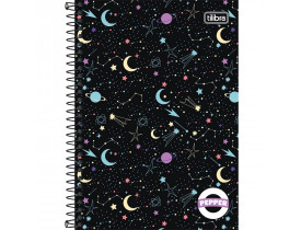 Caderno Espiral 80 Folhas Capa Dura 1/4 Pepper Tilibra Cor Sortida