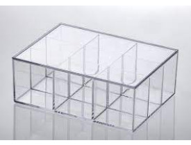 Caixa com Tampa Linha Elegance c/9 Divisórias Cristal Paramount 