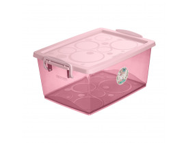 Caixa Organizadora com Trava 23X32cm Rosê Ordene