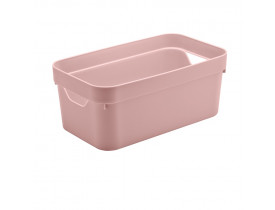 Caixa Organizadora Cube Ou Martiplast PQ 29,5x16,5x12,5cm Rosa Quartzo CC200