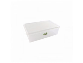 Caixa Retangular 3,5litros Natural Plasvale 28,5x18x10cm