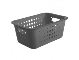 Cesta Organizadora Ou Martiplast MD 29x19,5x12,5cm Chumbo CO430