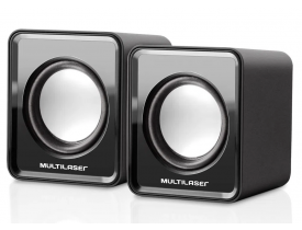 Caixa de Som Mini 3W RMS Preta Multilaser