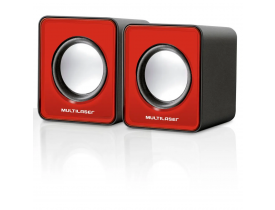 Caixa de Som Mini 3W RMS Vermelho Multilaser