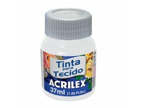 Tinta para Tecido Fosca 37ml Branco Acrilex