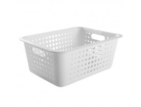 Cesta Organizadora Ou Martiplast GD 41x31x16,5cm Branca CO450