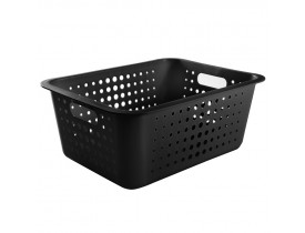 Cesta Organizadora Ou Martiplast GD 41x31x16,5cm Preta CO450