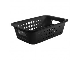 Cesta Organizadora Baixa Ou Martiplast MD 29x19,5x8,5cm Preta CO420