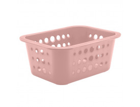 Cesta Organizadora Ou Martiplast PQ 18,5x14,5x8cm Rosa Quartzo CO410