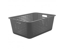 Cesta Organizadora Ou Martiplast Maxi 56x41x22cm Chumbo CO460
