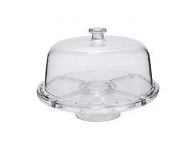 Boleira de Vidro 5 em 1 com Suporte e Tampa de Vidro Monaco Ruvolo