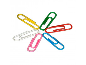 Clips 2/0 Colorido D302 com 100 unidades Tilibra