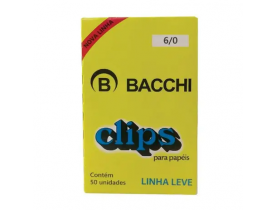 Clips 6/0 Galvanizado com 50 unidades Bacchi