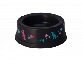 Comedouro 1 litro Preto It Dog Plasvale