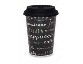 Copo Trip com Tampa 300ml Menu Café Oxford