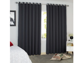 Cortina Corta Luz de Tecido 3,60x2,50 metros Preto Bella Janela