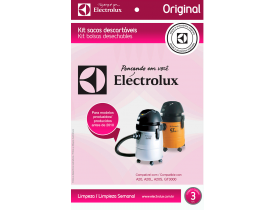 Saco para Aspirador de Pó 3 unidades Descartável CSE19 Electrolux