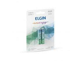 Pilha Alcalina AAA 2 Pilhas 1,5V Elgin