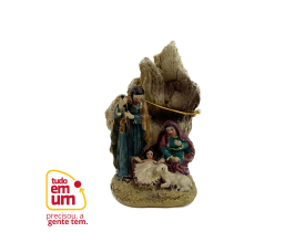 Presépio Resina Sagrada Família 10cm Florarte 