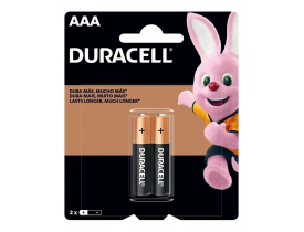 Pilha Alcalina AAA 2 Pilhas 1,5V Duracell