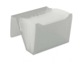 Pasta Sanfonada Duplicata com 31 Divisórias Cristal Polibras