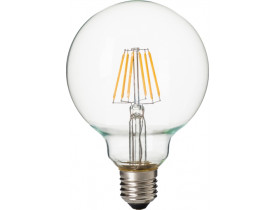 Lâmpada Globo Led Filamento G95 4W Bivolt 2200K Branca Quente Âmbar Cristallux