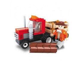 Fazenda: Trator de Apoio | Blocos de Montar Xalingo