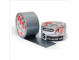 Fita Adesiva Multiuso Silver Tape 48mm X 5 metros Prata  Adelbras