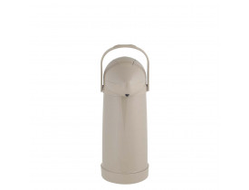 Garrafa Térmica de Pressão Nobile 1,0 litro Bege 12X32cm Mor