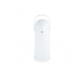 Garrafa Térmica de Pressão Nobile 1,0 litro Branca 12X32cm Mor
