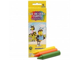 Giz de Cera Curto 15 Cores Acrilex