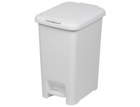 Lixeira Click Pedal 30 litros Branca 29X39X49cm Ou Martiplast