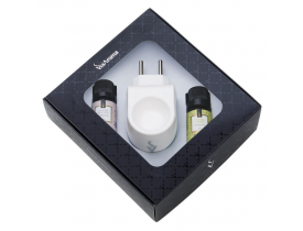 Kit Presente Aromatizador Elétrico Origjnal Capim Limão e Jasmim Branco Via Aroma