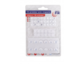 Kit Protetor Anti-Impacto Silicone com Adesivo 48 unidades Paramount