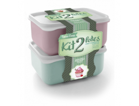Kit 2 Potes 1 litro Candy Color Plasvale