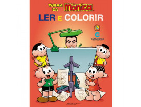 Livro Ler e Colorir Turma da Mônica Culturama