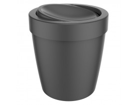 Lixeira Vitra Basculante 5 litros Preta 21X21X22cm Ou Martiplast