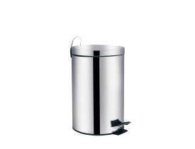 Lixeira de Pedal Ágata 12 litros Inox 25X32X39cm Mor