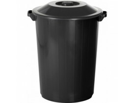 Lixeira Recycle 35 litros Preto Plasvale
