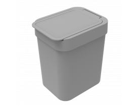 Lixeira 2,5 litros Cinza 12X16X18cm Soprano