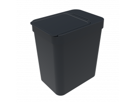 Lixeira 5 litros Preta 16X22X25cm Soprano