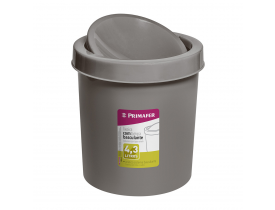 Lixeira Basculante 4,3 litros Cinza Primafer