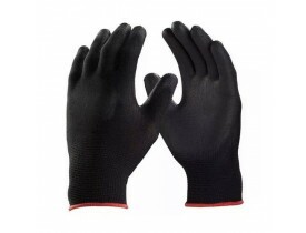 Luva de Proteção Poliéster Nylon PU Tamanho 10 Extra Grande Assembler Black HSD CA27493