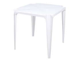 Mesa Plástica Bela Vista Mor 70x70x70,5cm Branca 15151001