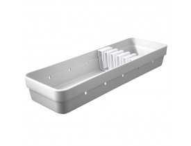 Organizador de Facas Logic Ou Martiplast 11,5x35x5,5cm Branco OL800