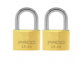 Cadeado 25mm Duplo com 4 Chaves Pado