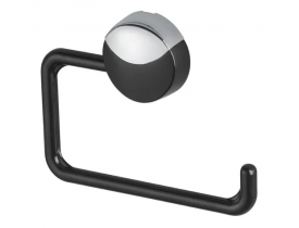 Papeleira Lavello para Parede Preto/Cromado Herc