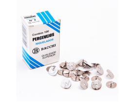 Percevejo Niquelado Nº2 com 100 unidades Bacchi