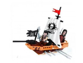 Piratas: Navio de Batalha | Blocos de Montar Xalingo